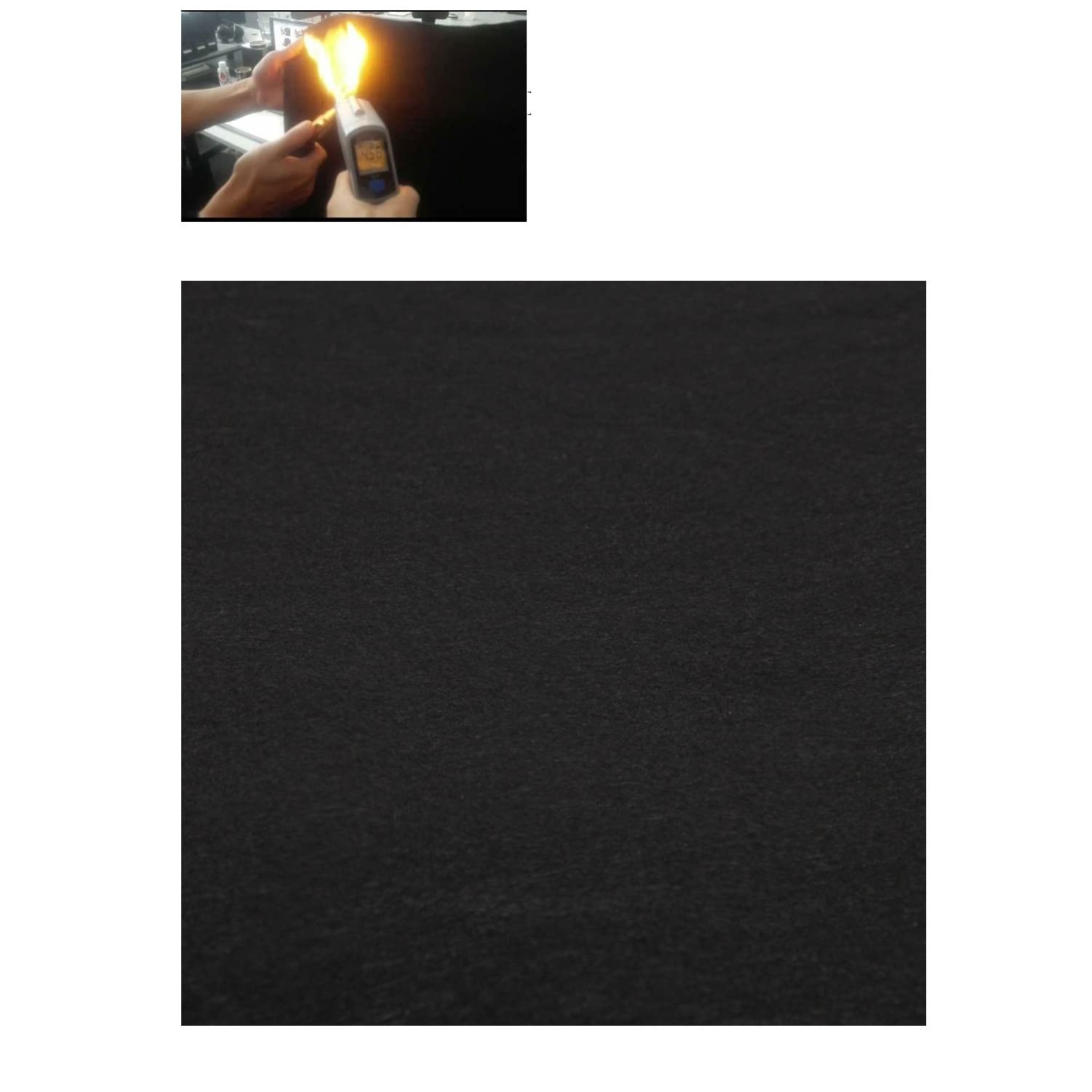 High Temp 12x12x1/4 6mm Thickness Felt Carbon Fiber Welding Blankets Black