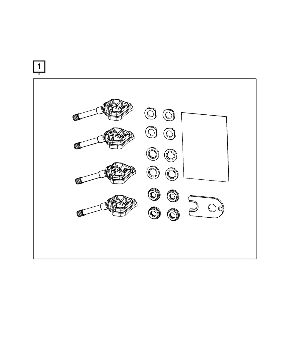 Genuine Mopar Tire Pressure Sensor Kit 68510390AA