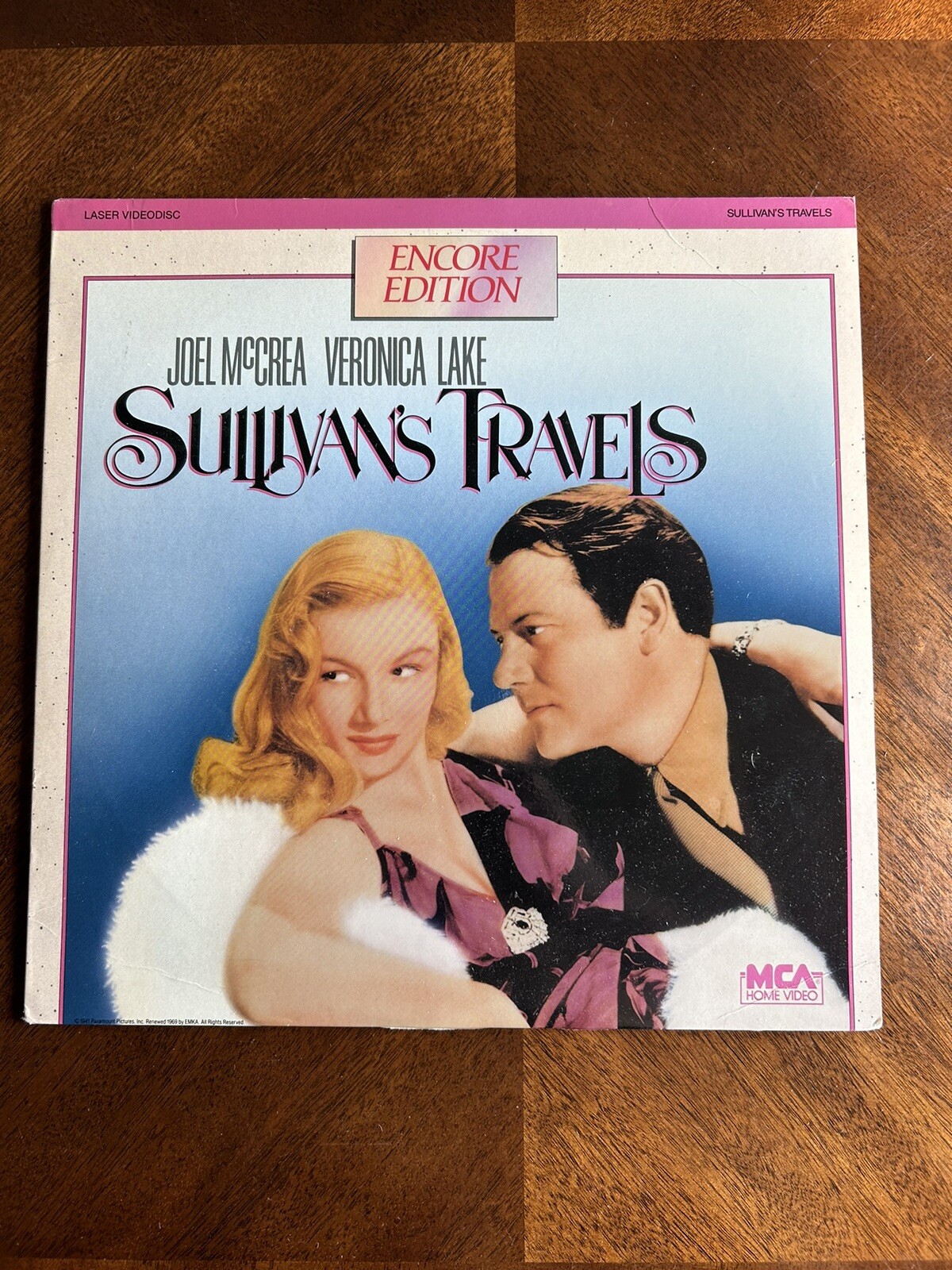 Sullivan's Travels laserdisc MCA  Joel McCrea, Veronica Lake