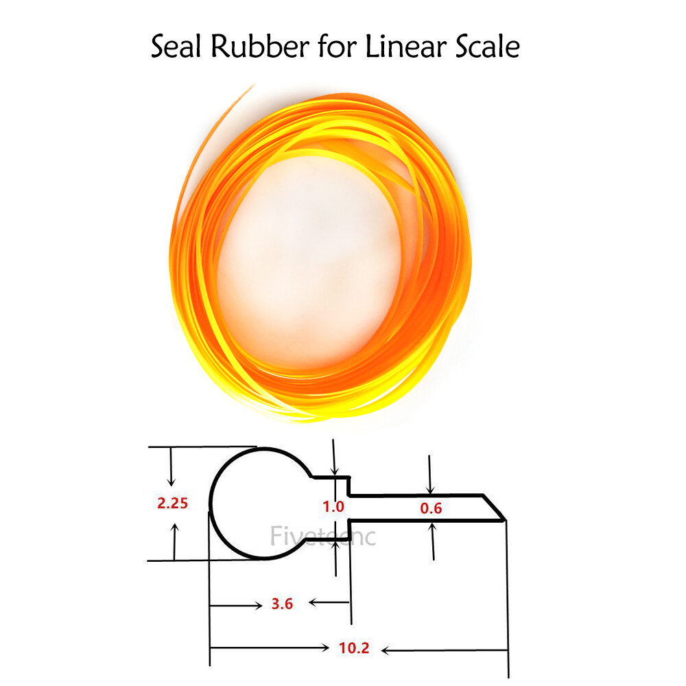 Seal Rubber Linear Scale Encoder Grating Ruler SINO Sealed Dustproof Rubber