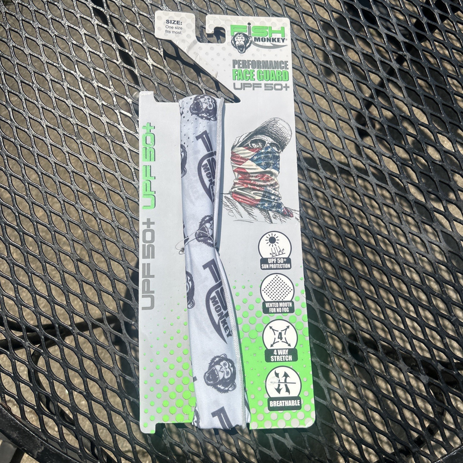Fish Monkey - Performance FACE GUARD - UPF 50+ White- NEW!