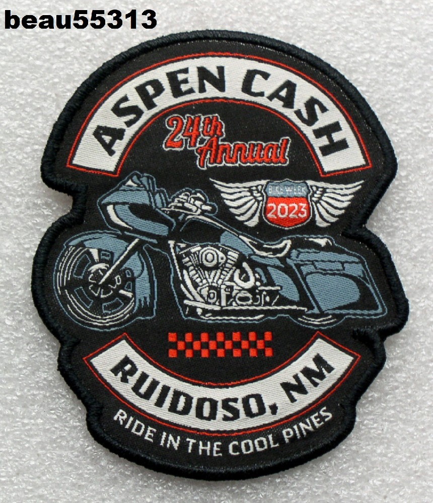⭐2023  24th ANNUAL ASPEN CASH RUIDOSA NEW MEXICO HARLEY INDIAN RALLY  VEST PATCH