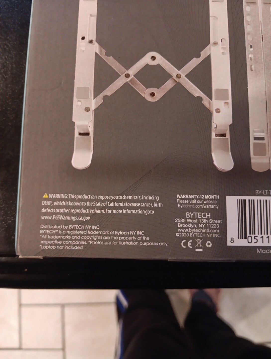 Tech Bits Universal Foldable Laptop & Tablet Stand, Laptop Stand Fits 7" -15"