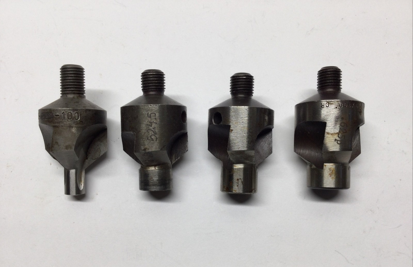 4) 3/8-24 Threaded Jumbo Microstop Countersinks ~Aircraft Tools