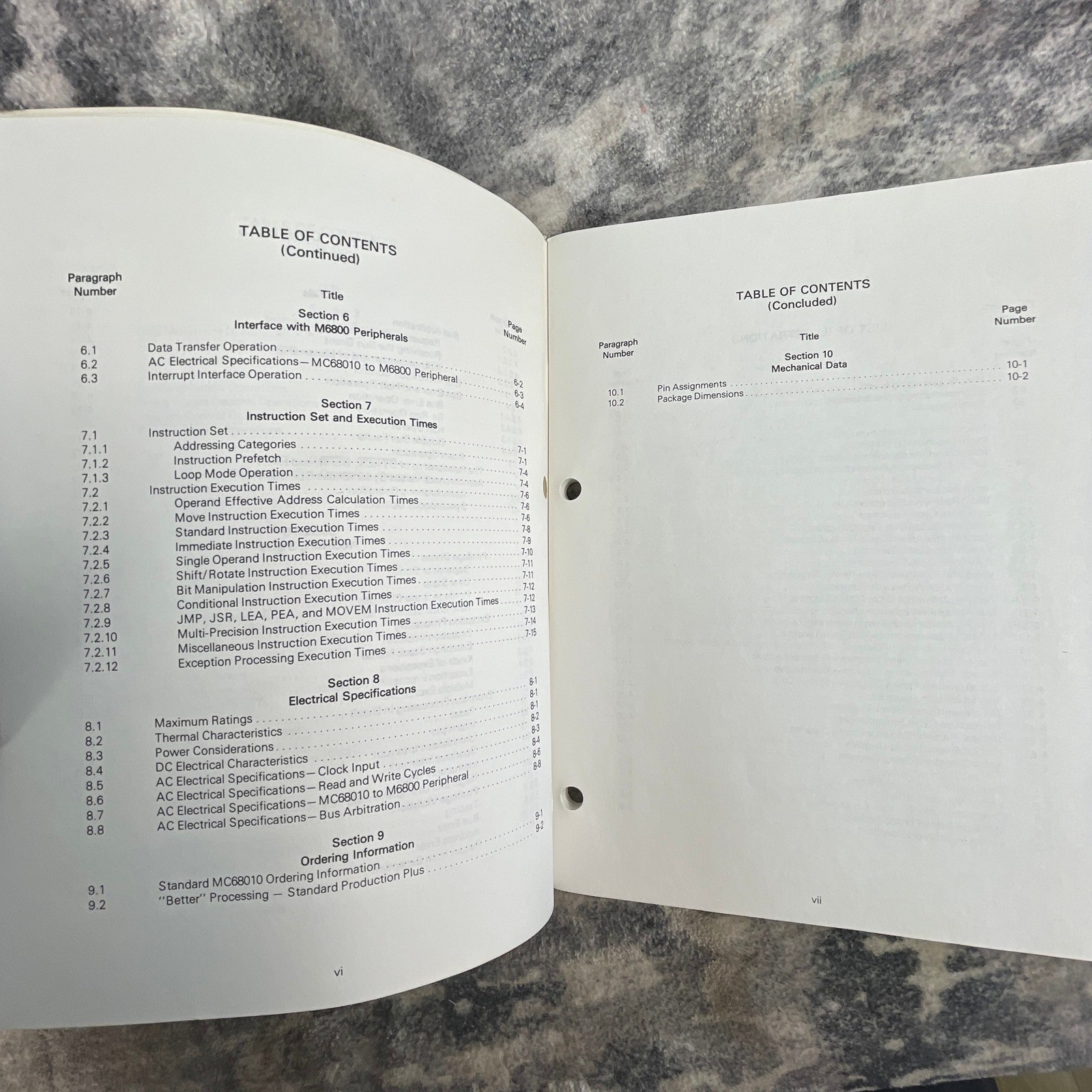 Motorola MC68010 16-Bit Virtual Memory Microprocessor Manual 1982 Retro Tech