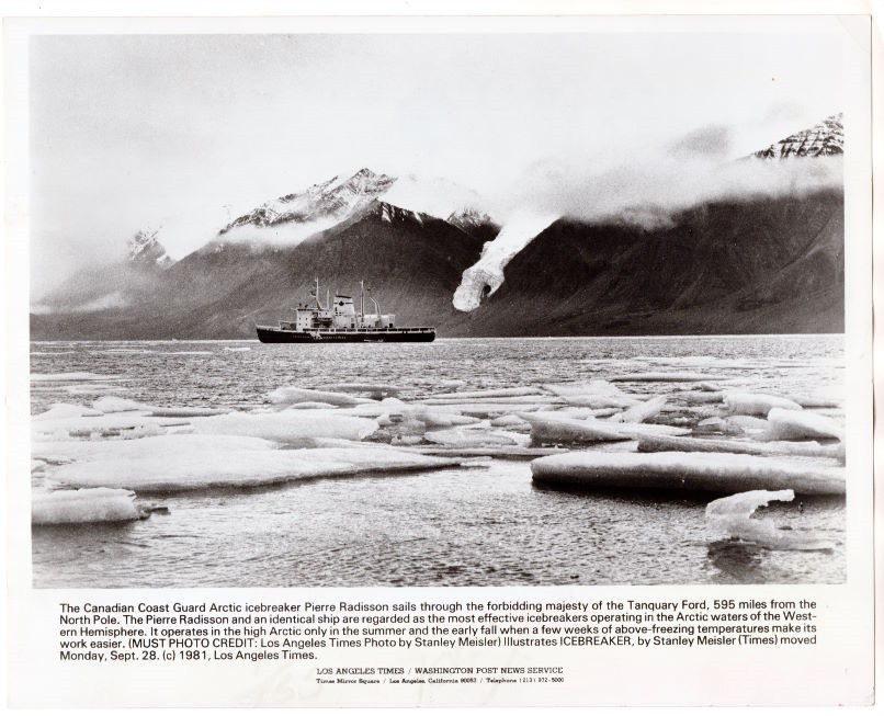 1981 Canadian Coast Guard Icebreaker Pierre Radisson in Tanguary Ford News Photo