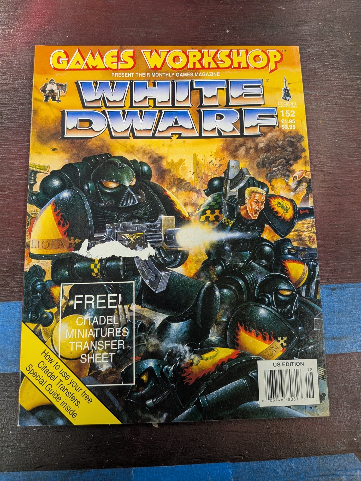 White Dwarf Magazine 152  Uncut No Transfer Sheet Yarrick & Ghazghkull Rules GW