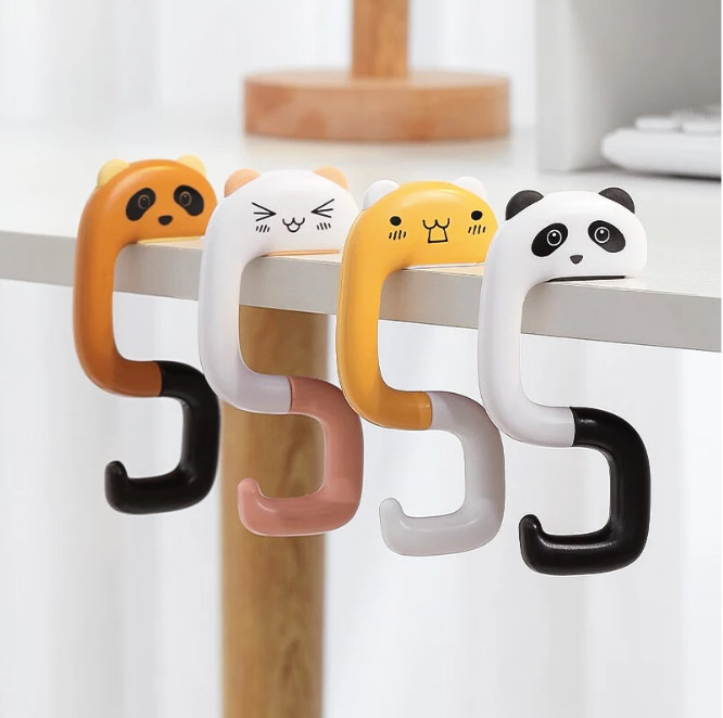 Cute Fashion Bag Hook Portable Handbag Purse Holder Foldable Table Tote Hanger