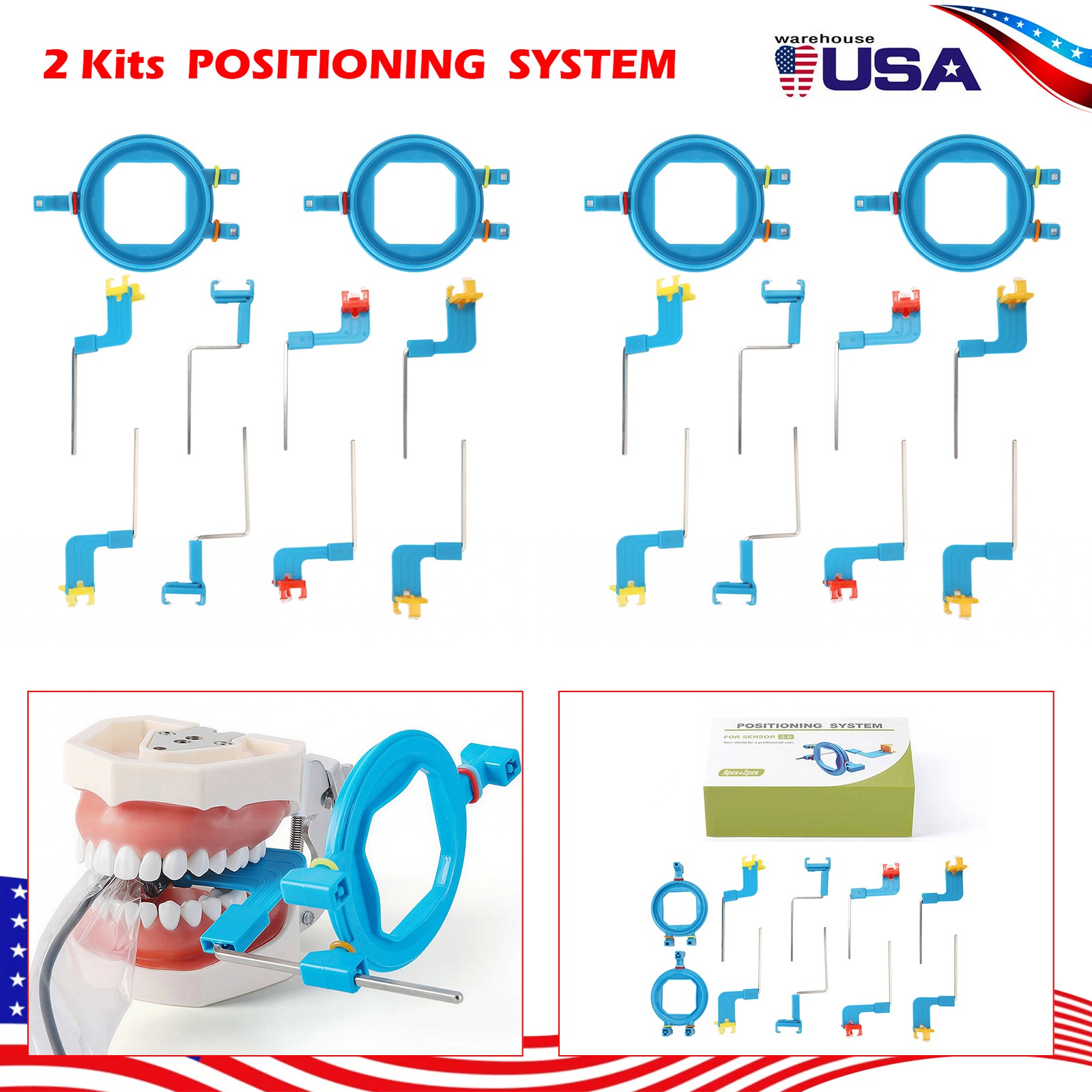 10Pack Dental Ray Positioner Digital Xray Sensor Holder Film Positioning System