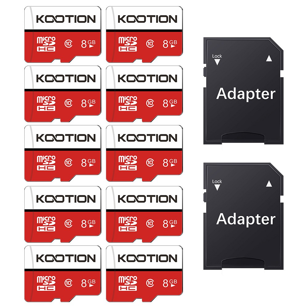 wholesale 8GB 10/20/30PCS Micro SD Card Memory Card For PC Smartphone Red