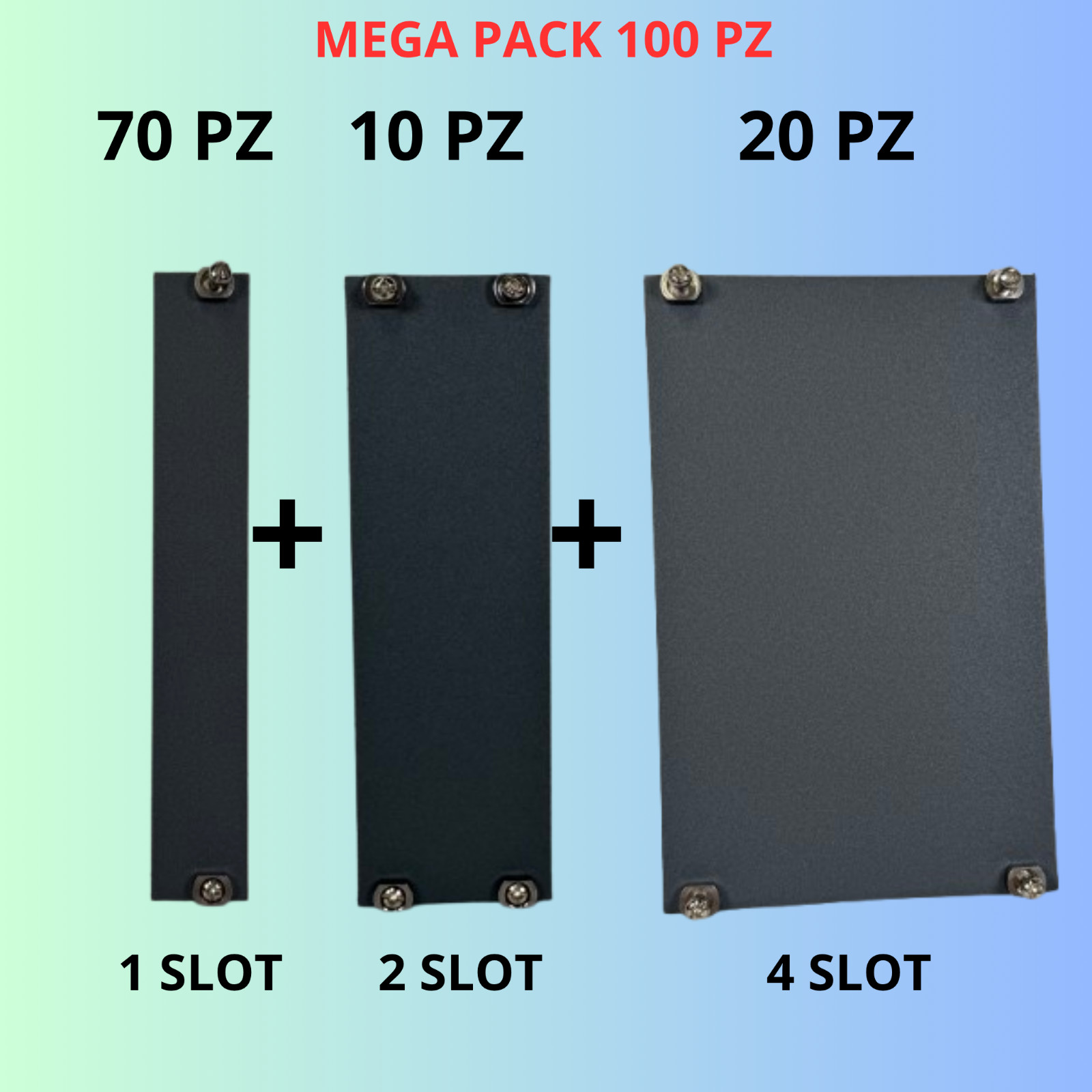 NI PXI Accessory Kit 100pc Blank/Filler/Cover Panel 185365C-01,Black 147363A-01