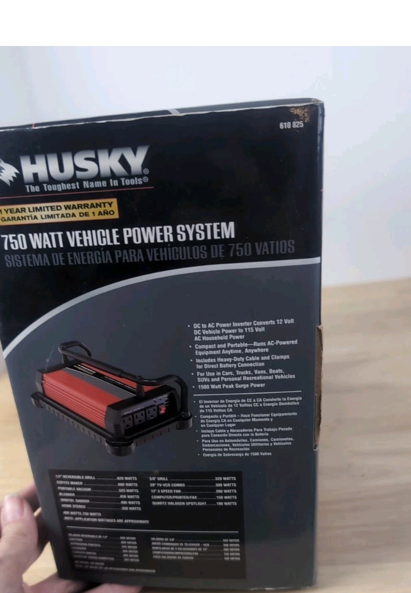 Husky 750 Watt Vehicle Power System New