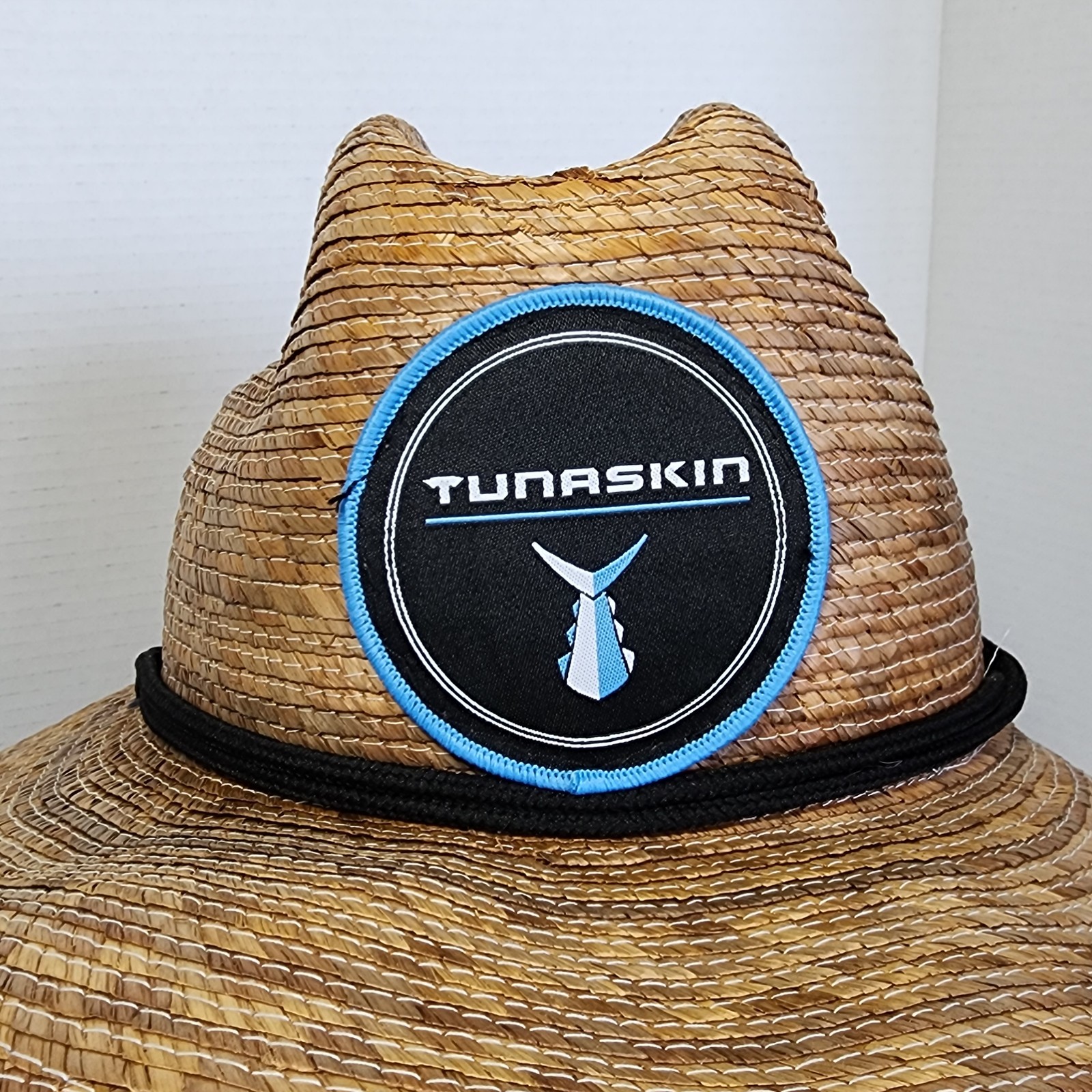 TUNASKIN Straw Lifeguard Hat Wide Brim Sun Shade Beach Fishing Outdoor One Size