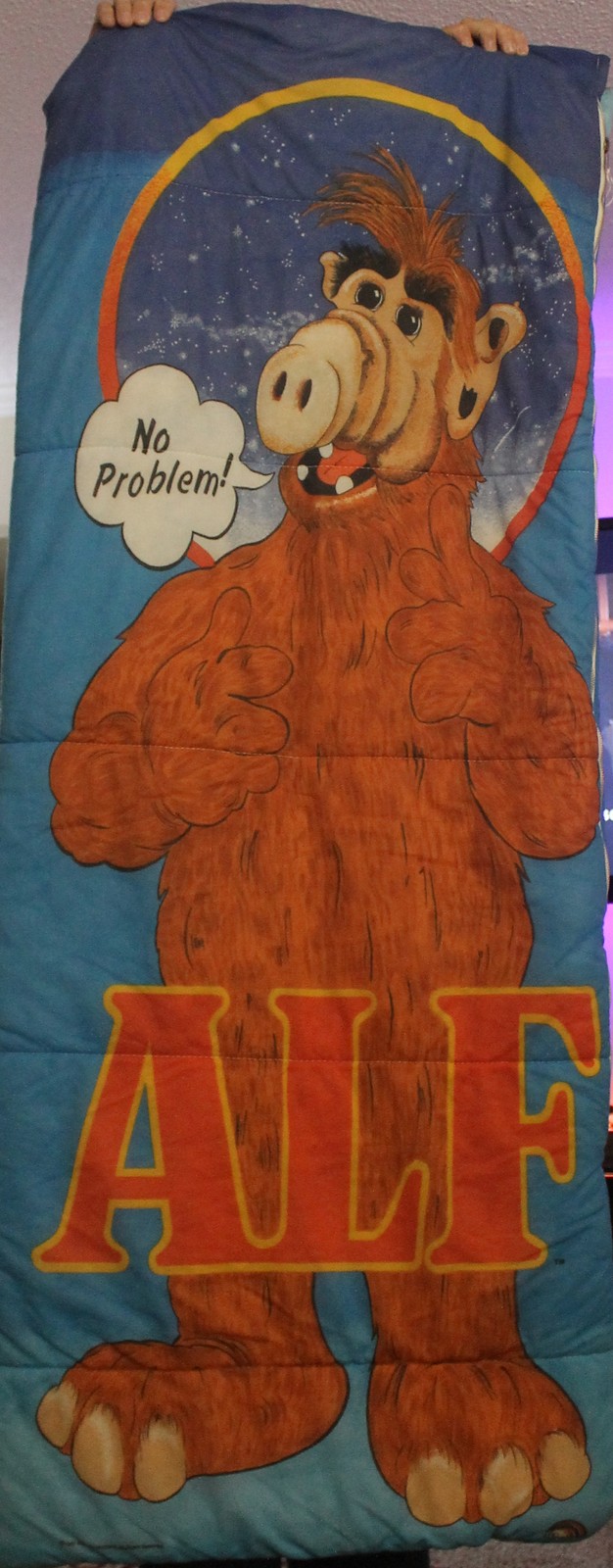 Vintage ALF Sleeping Bag Kids Bag in Good Condition No Odors