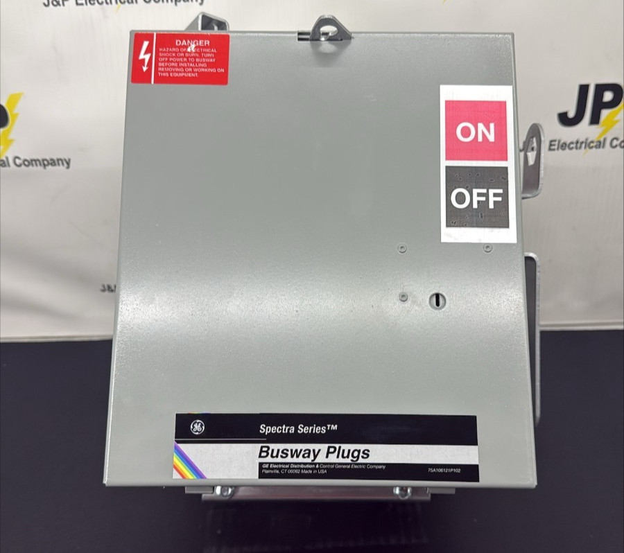 SL361RG, GE SPECTRA LOW AMP BUSWAY SWITCH PLUG, RECON 30 AMP, 600V, WITH GROUND