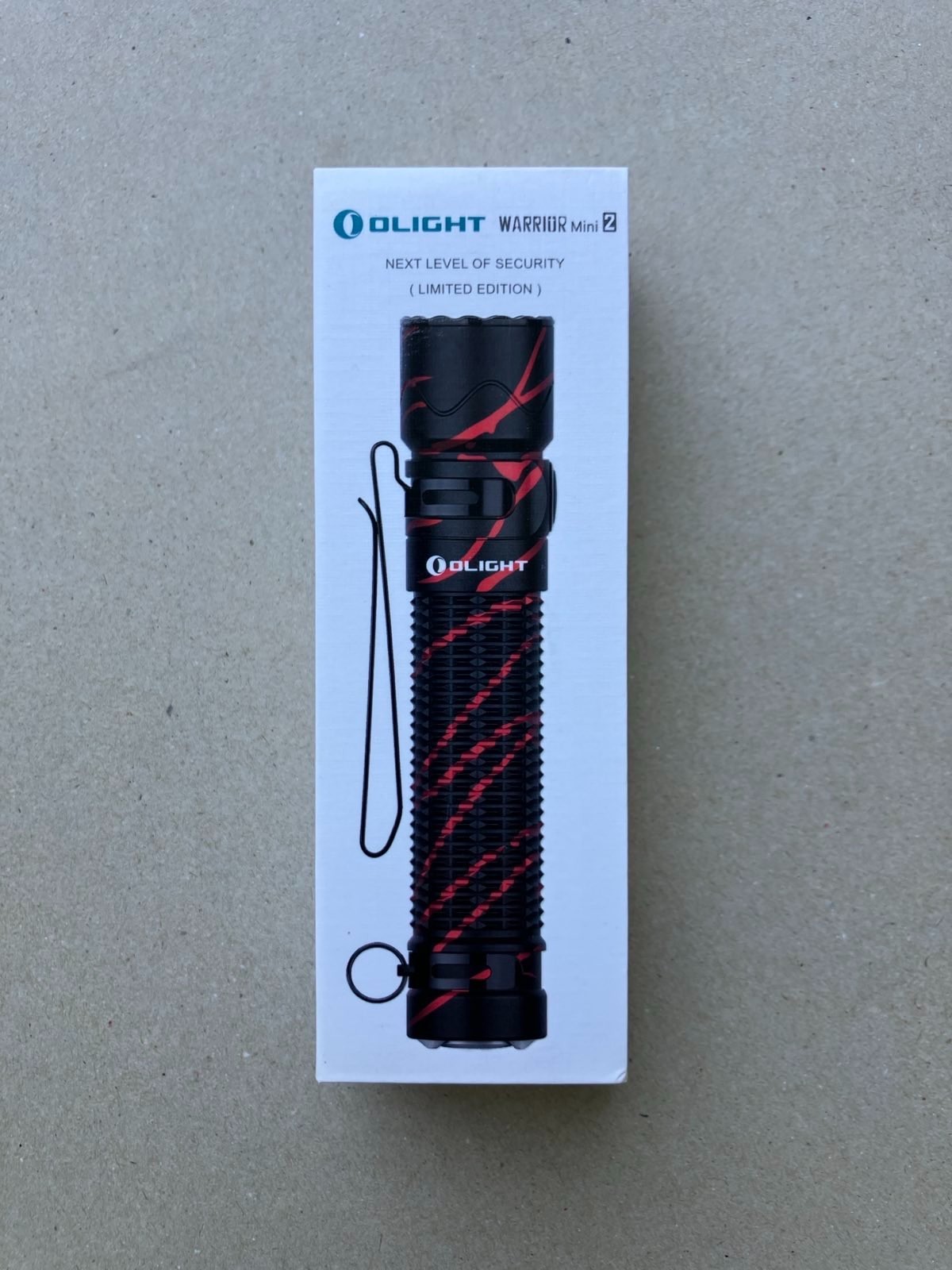 OLIGHT Warrior Mini 2 Black Lava Rechargeable EDC Tactical Flashlight