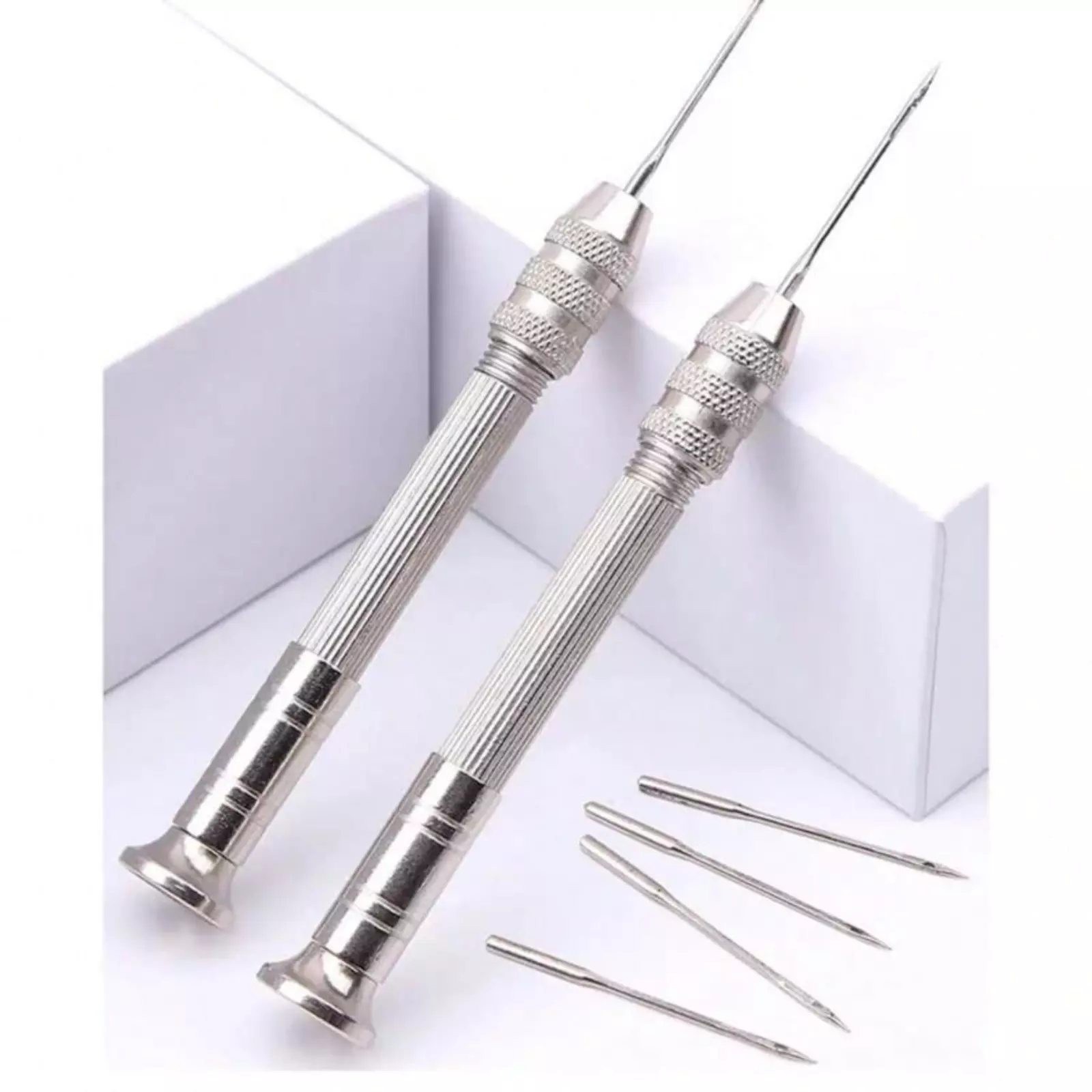 1 set Leather Sewing Awl Set Replaceable Shoes Repair Punch Stitching Needle