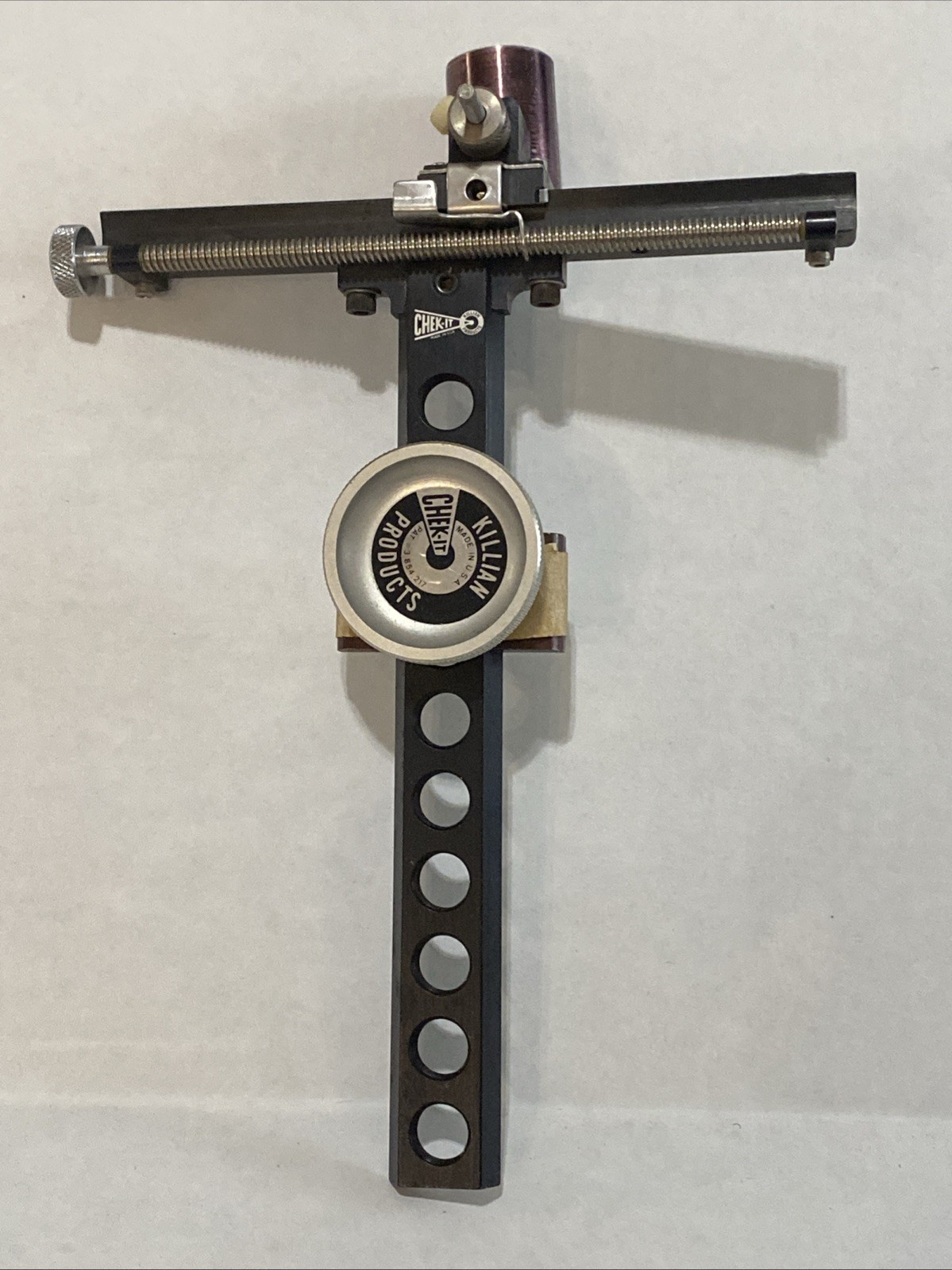 Chek-It Target Sight with fine adjustments. Bow sight, clear lens with level