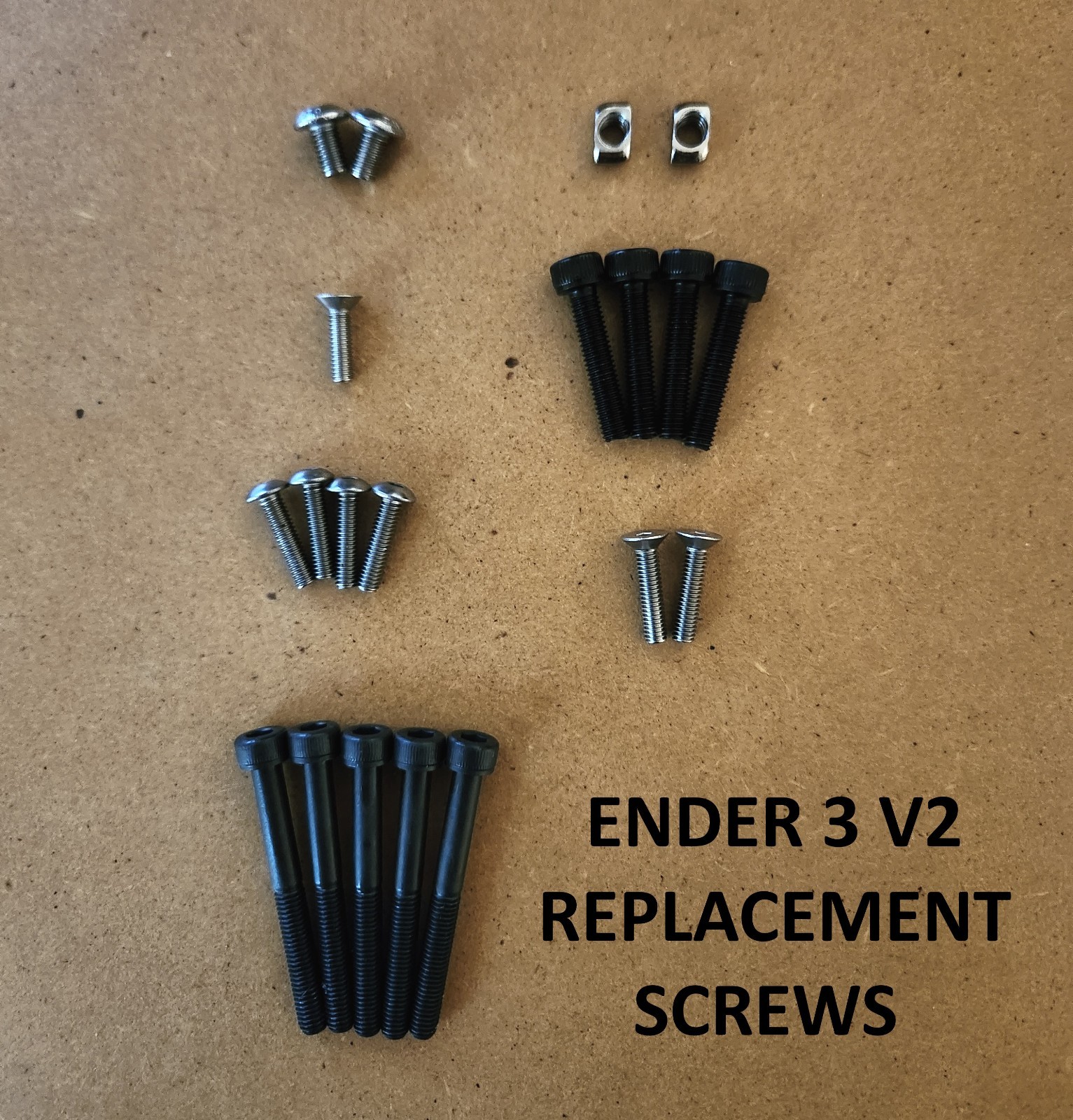 Ender 3 V2 Replacement Screws