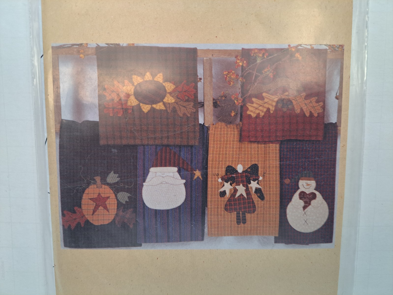 Backyard Quilts Pattern - Fall & Winter Homespun Towels #BC-123 - Uncut