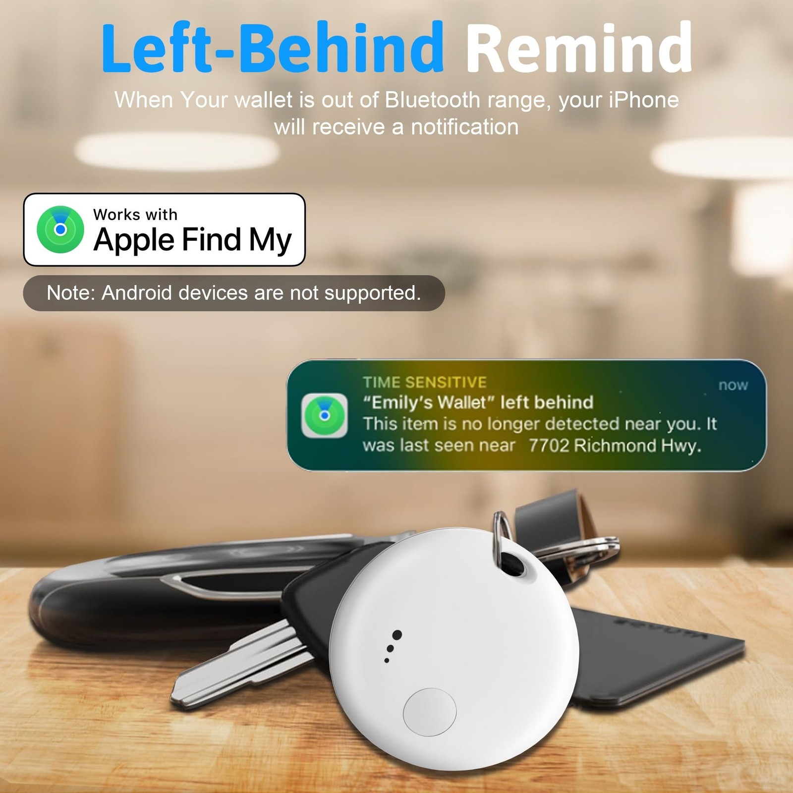 Tracker Tag Bluetooth Tracker, Smart Tag Locator Tracking Device, Keys Finder...