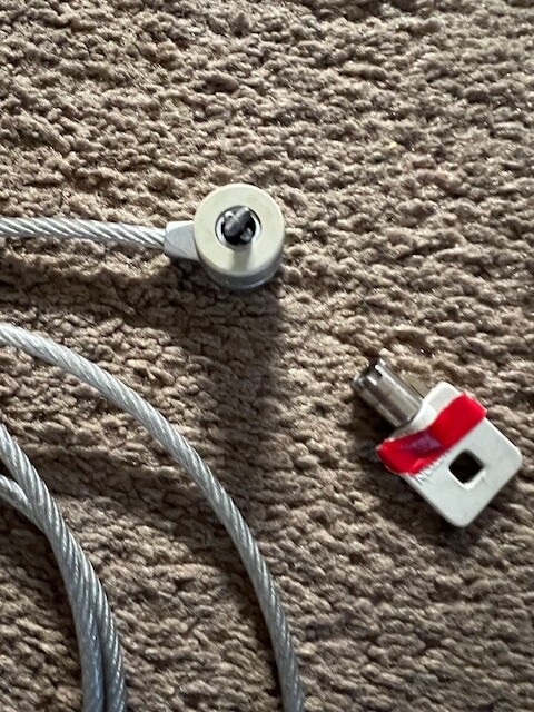 Laptop Security Lock 6' flexible cable