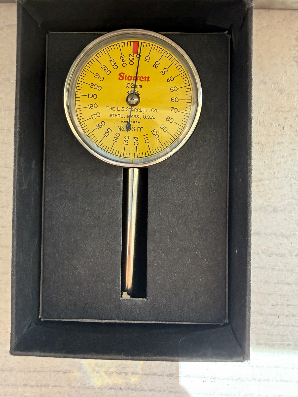 Starrett 196M2B Dial Test Indicator Precision Measurement Gauge Indicator Tool