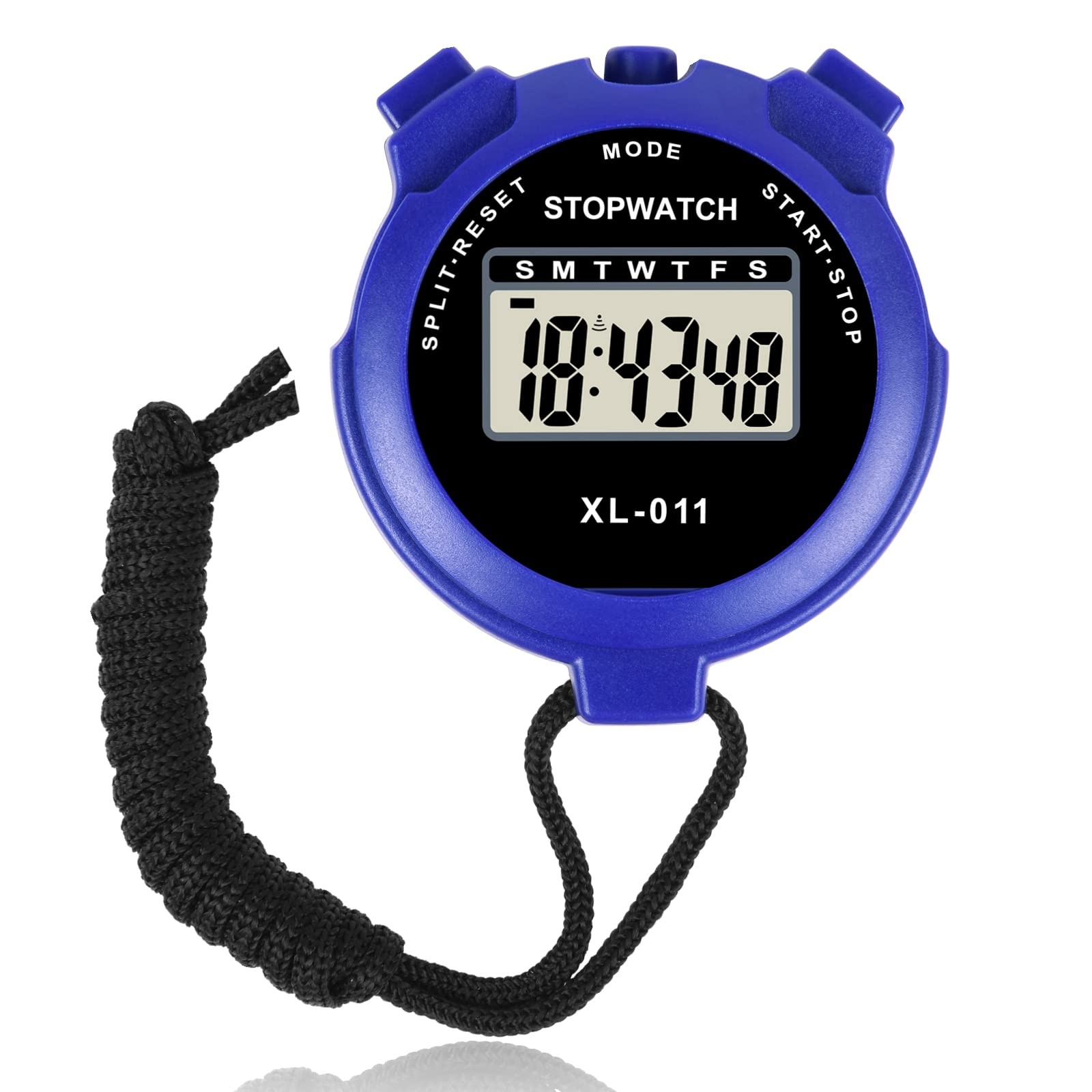 Digital Sports Timer Travel Stopwatch Single Lap Split Timer with Large Display