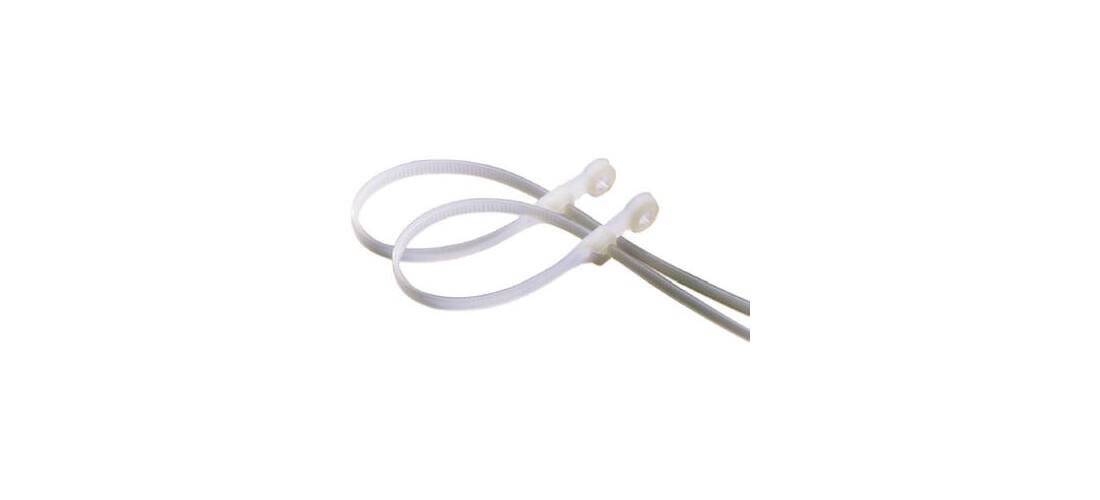 Gardner Bender 45-308MT Mounting Cable Tie, Nylon, White, 8-In   pack of 20