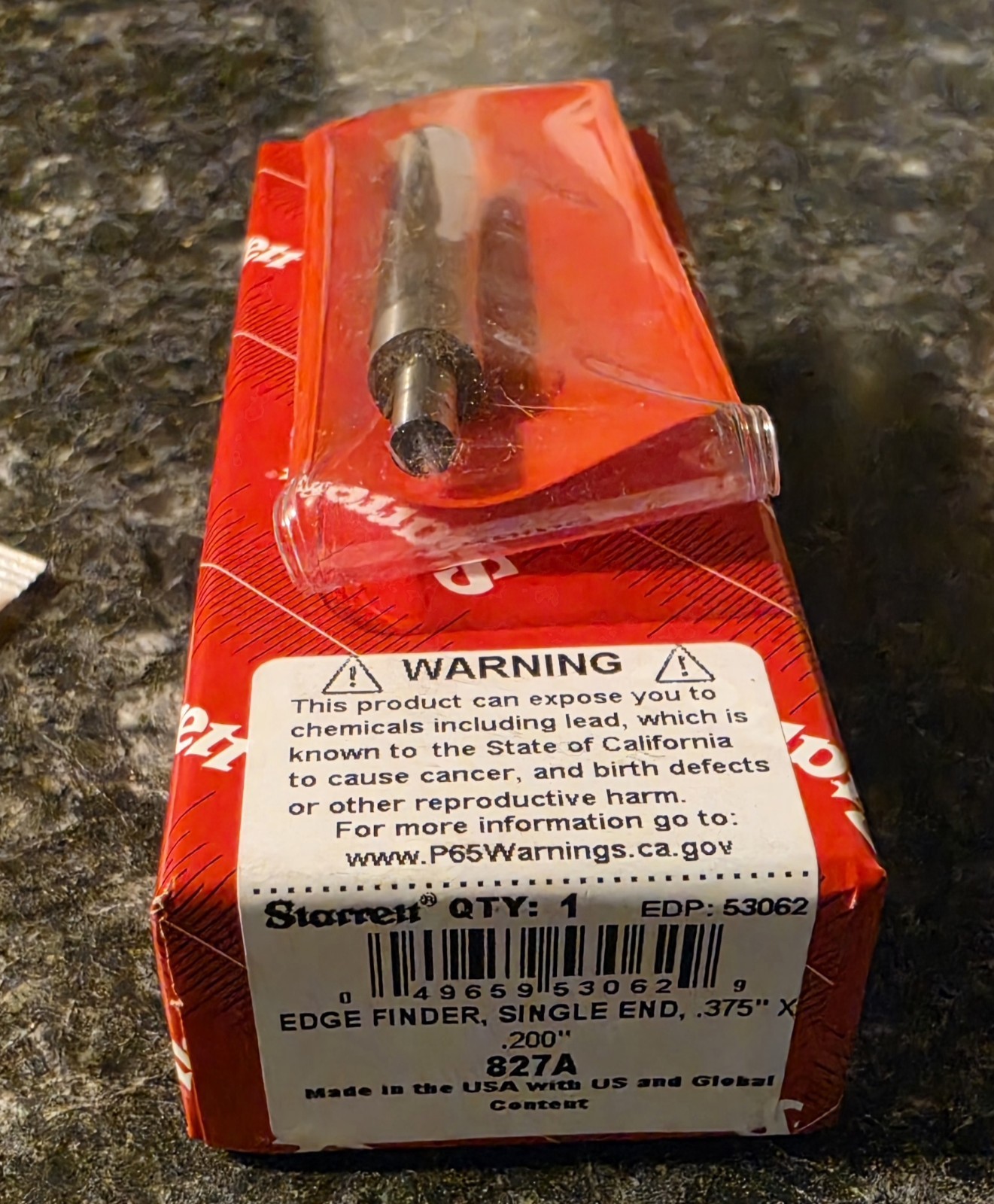 Starrett 827A Single End Edge Finder