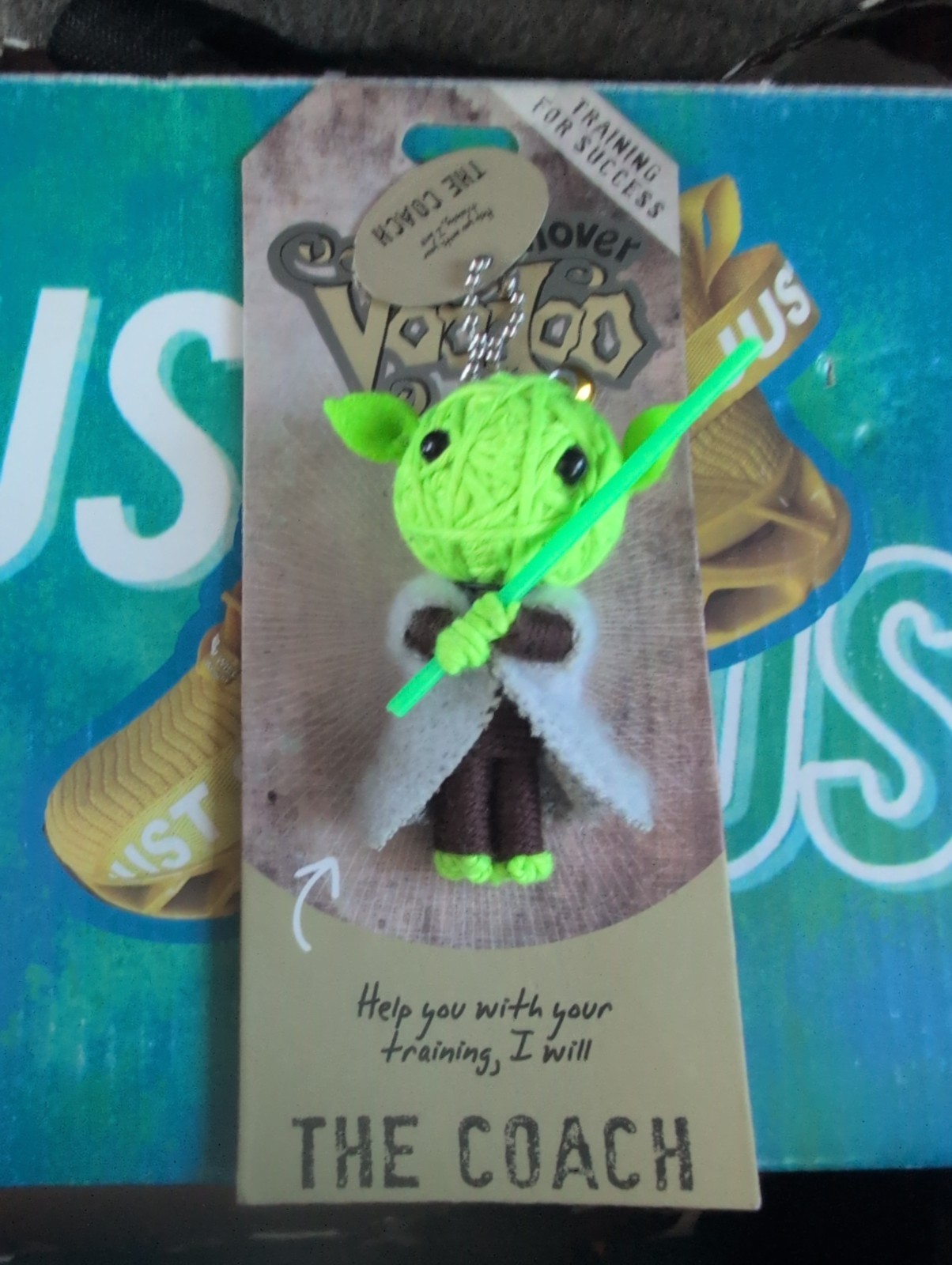 Watchover VOODOO DOLL Keychain, THE COACH Training For Success 3" Tall Yoda