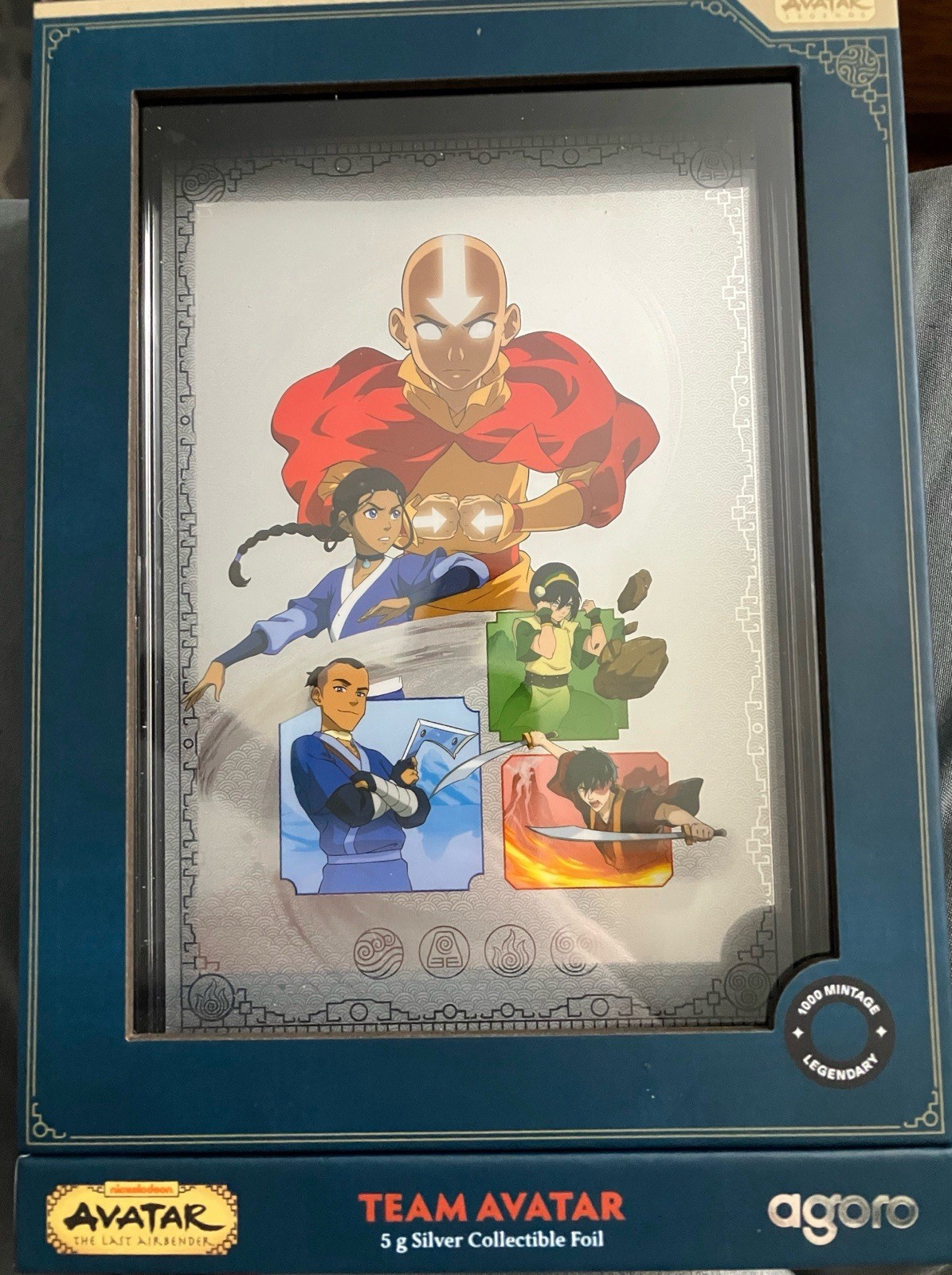 5 Gram Silver NickToons Collectible The Last Airbender Team Avatar