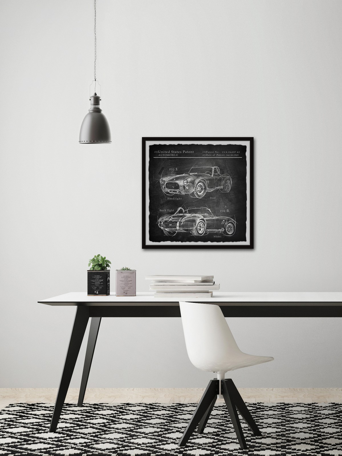 Marmont Hill 1965 Shelby Cobra Framed Painting Print 32X32