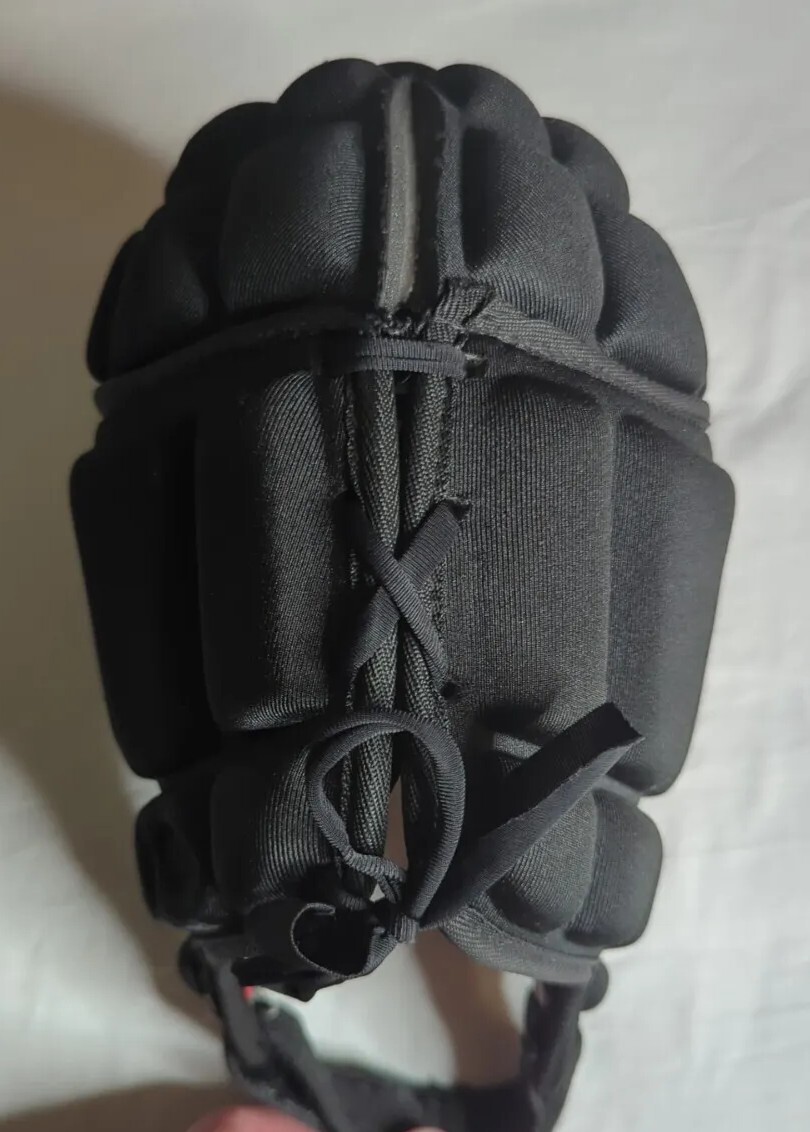 D4 Game Breaker Padded Head Protection Solid Black Size XL