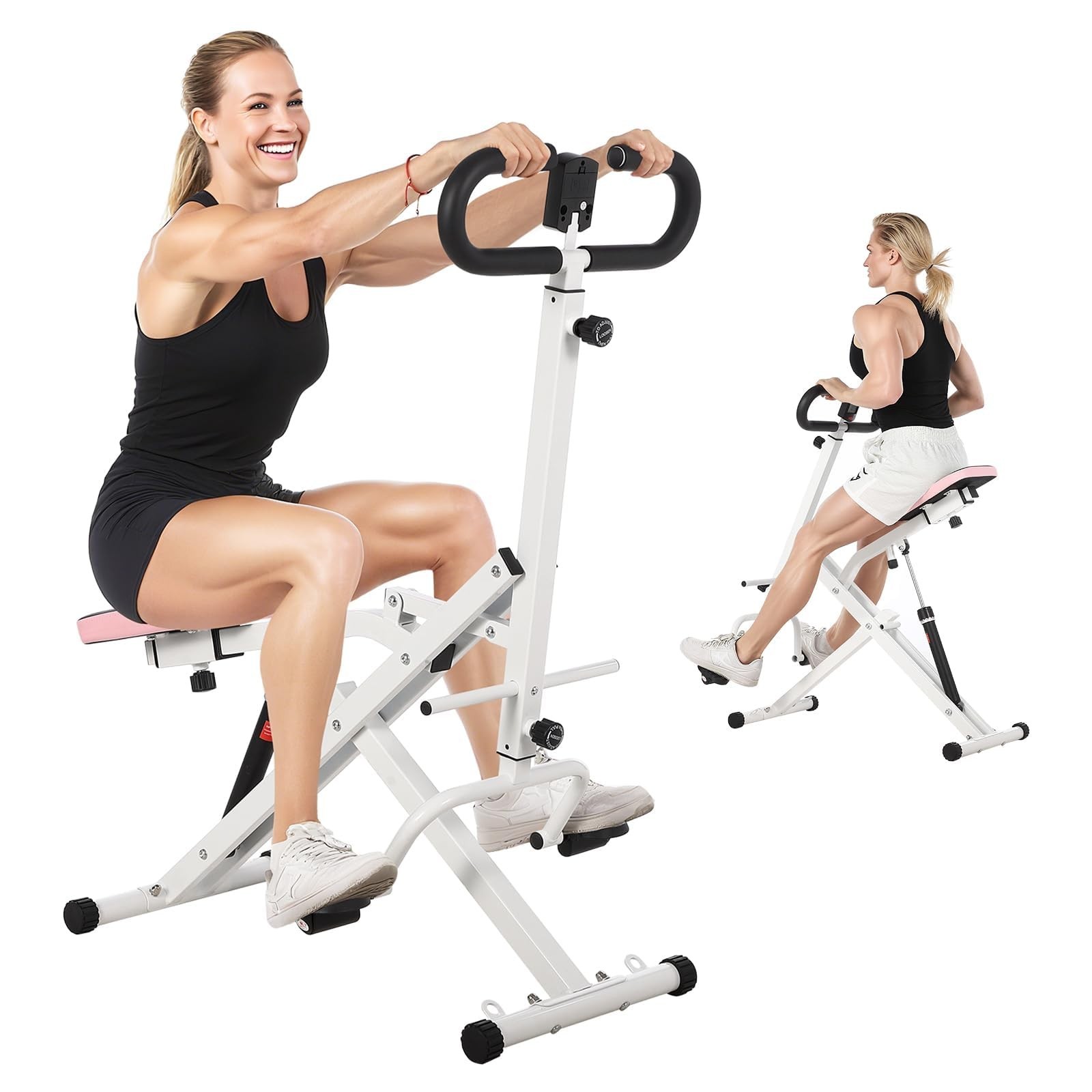 Foldable Squat Machine for Home,Glute Workout Equipment,Adjustable Resistance
