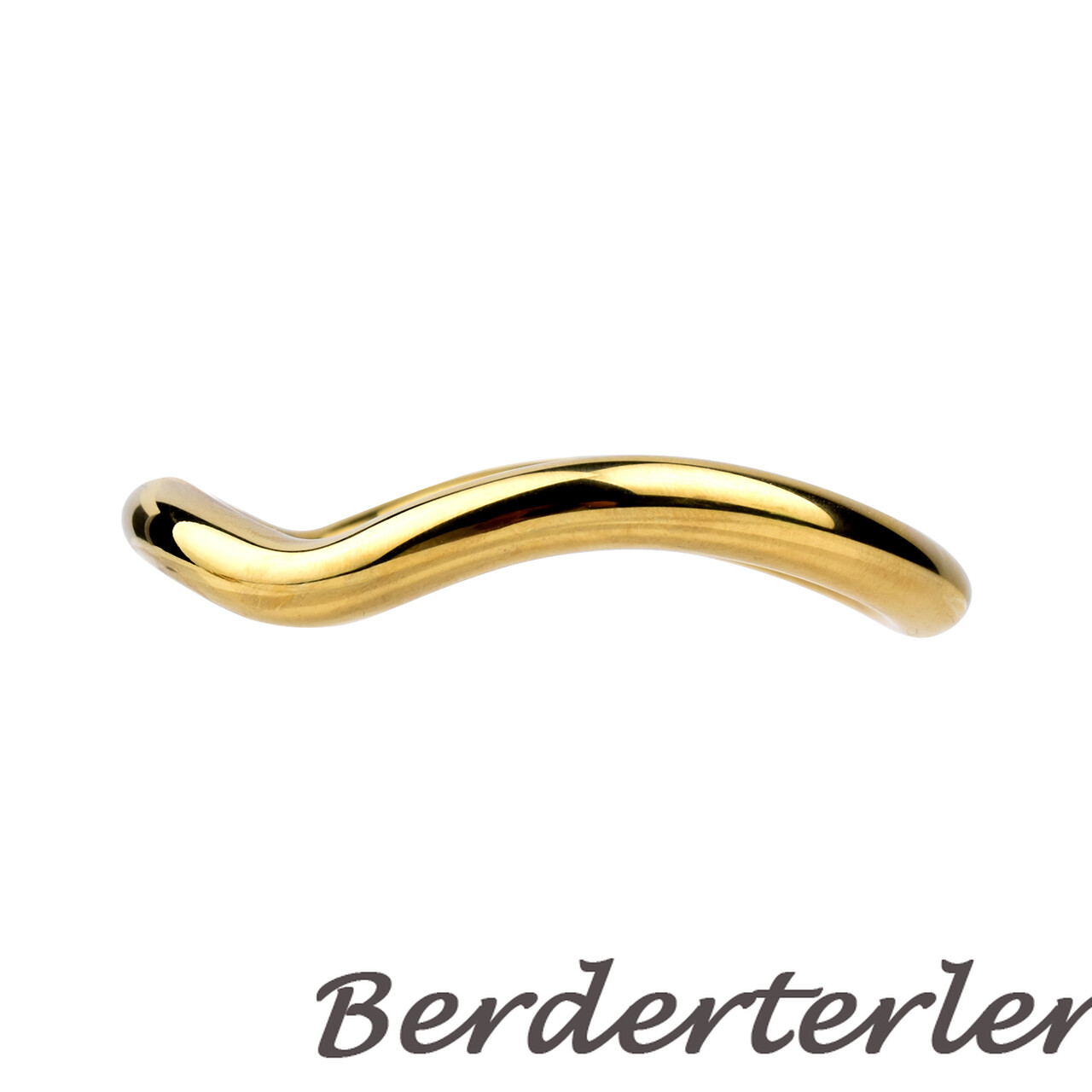 Chrome Golden Metal Rings Delay Ejaculation Curved Rings for Men Ball Stretcher