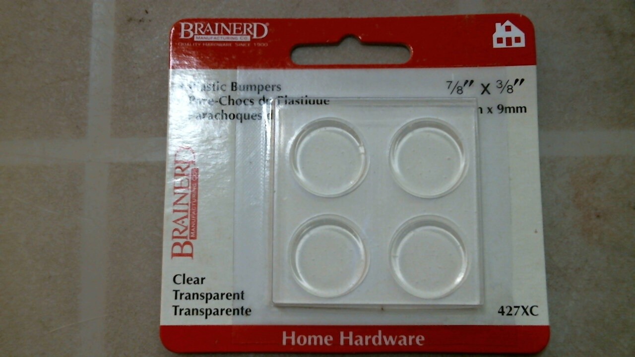 Brainerd 427XC Plastic Bumpers, 7/8" x 3/8", 4 ct. FREE SHIPPING