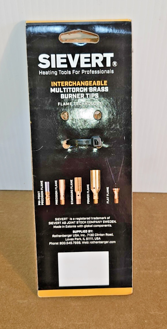 NOS Sievert Flat Flame Burner Ships Free