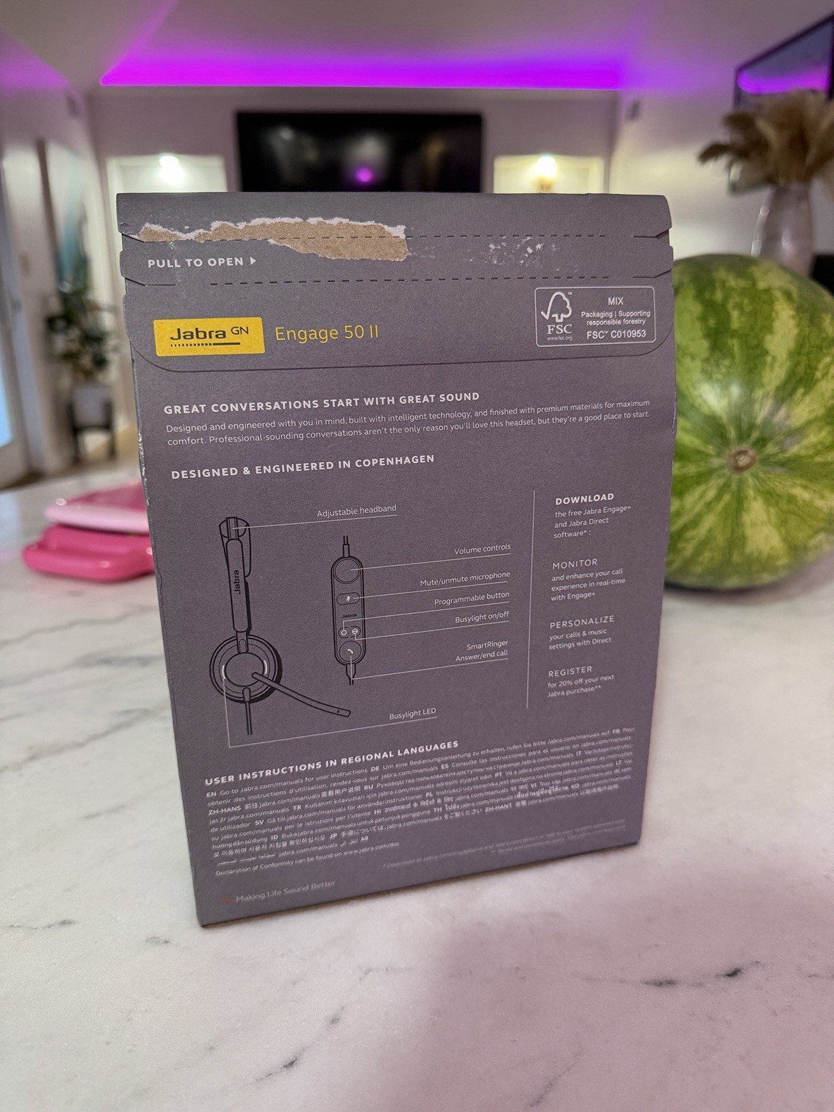 JABRA ENGAGE 50 II 5099-299-2219 Link USB-A UC Stereo Wired Headset - BRAND NEW