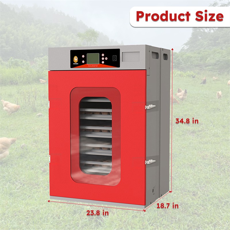 Large Commercial Automatic Egg Incubator 400 Egg Digital Poultry Hatcher Machine