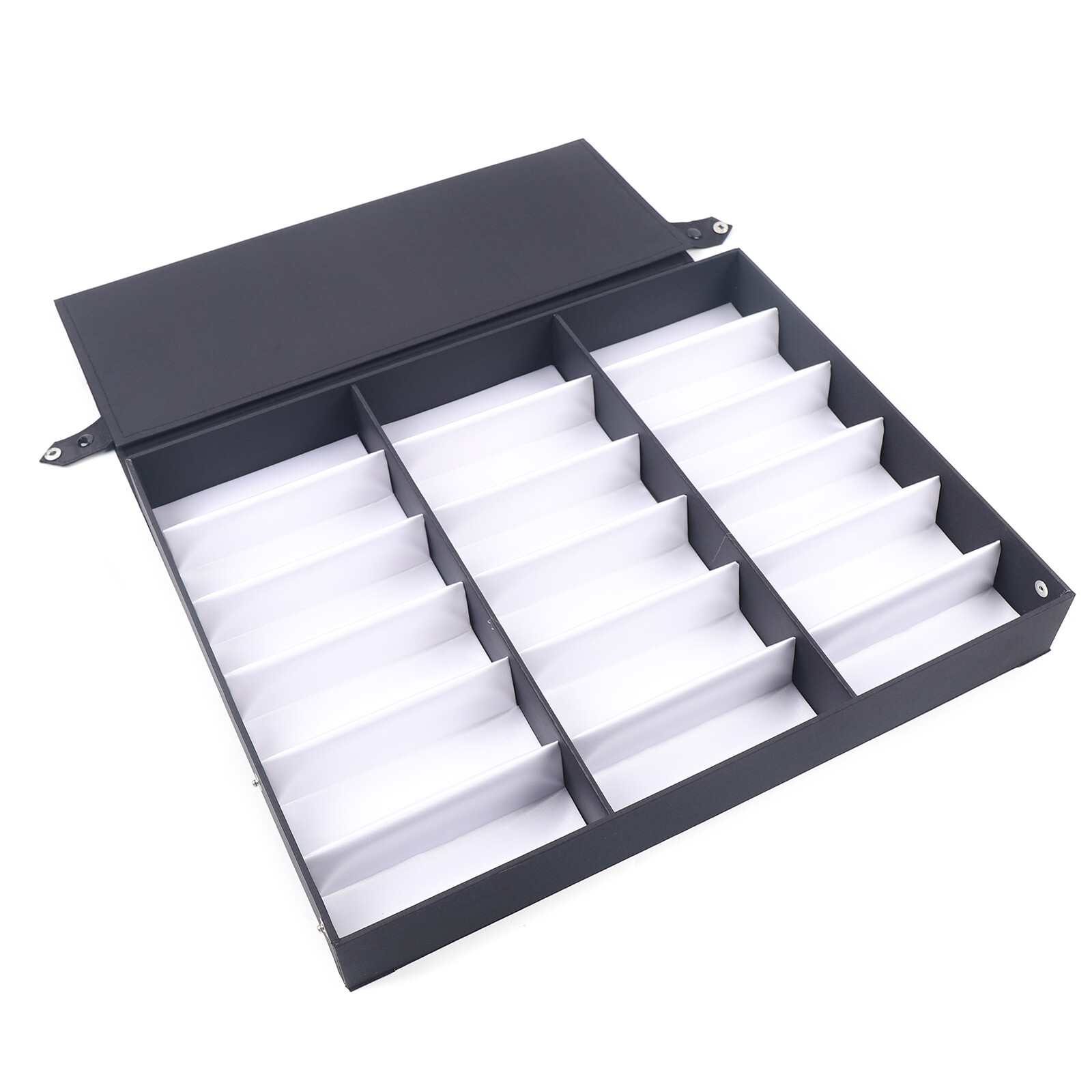 18 Slots Eyeglasses Storage Box Sunglasses Organizer Display Case Glasses Holder