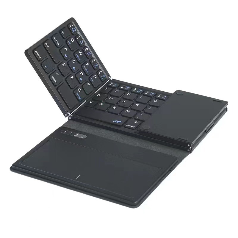 Rechargeable Wireless Keyboard Touchpad Ultrathin Portable Mini Mute Foldable