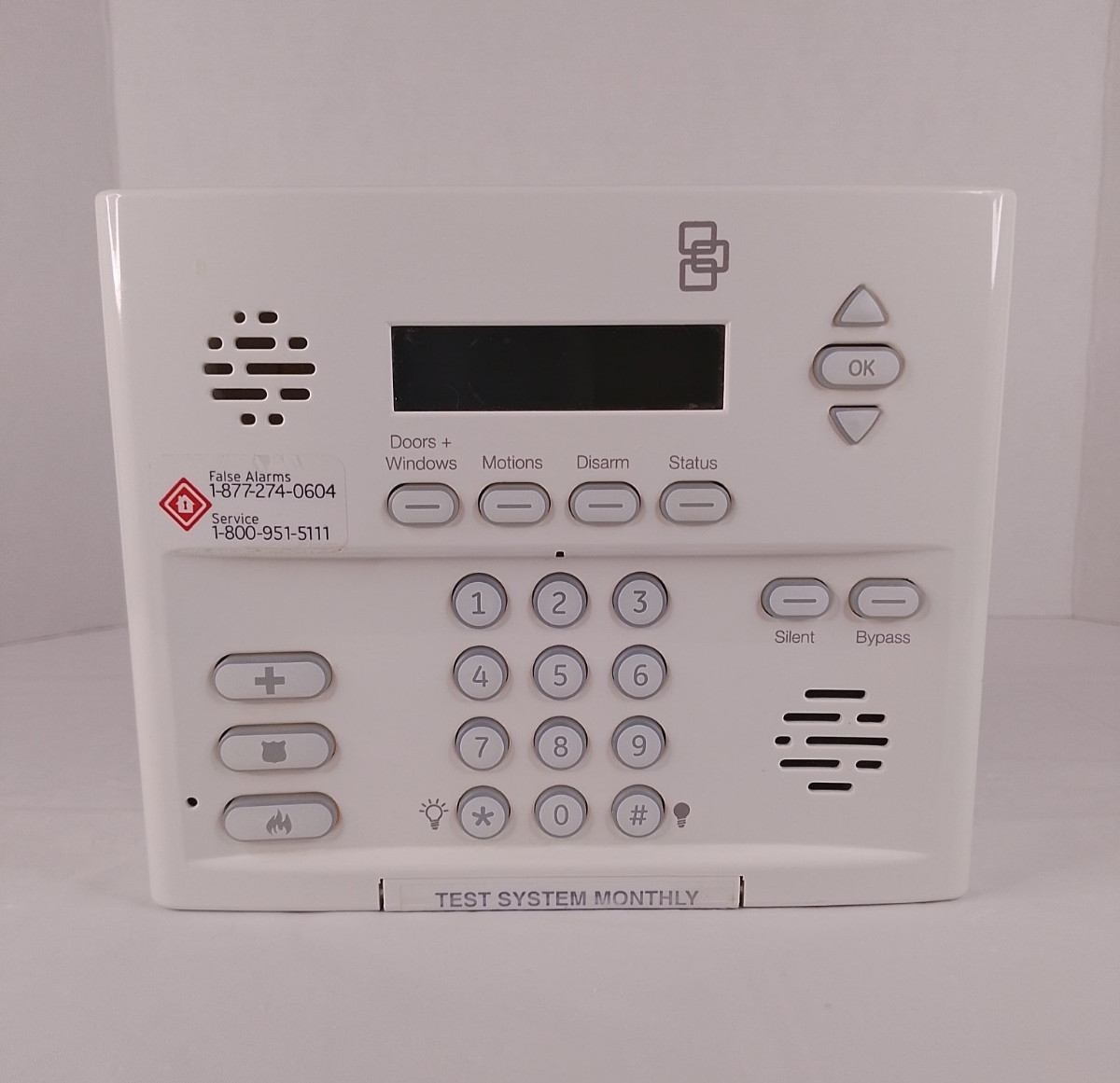 GE Interlogix Simon XT Wireless Home Security Alarm Control Panel Keypad