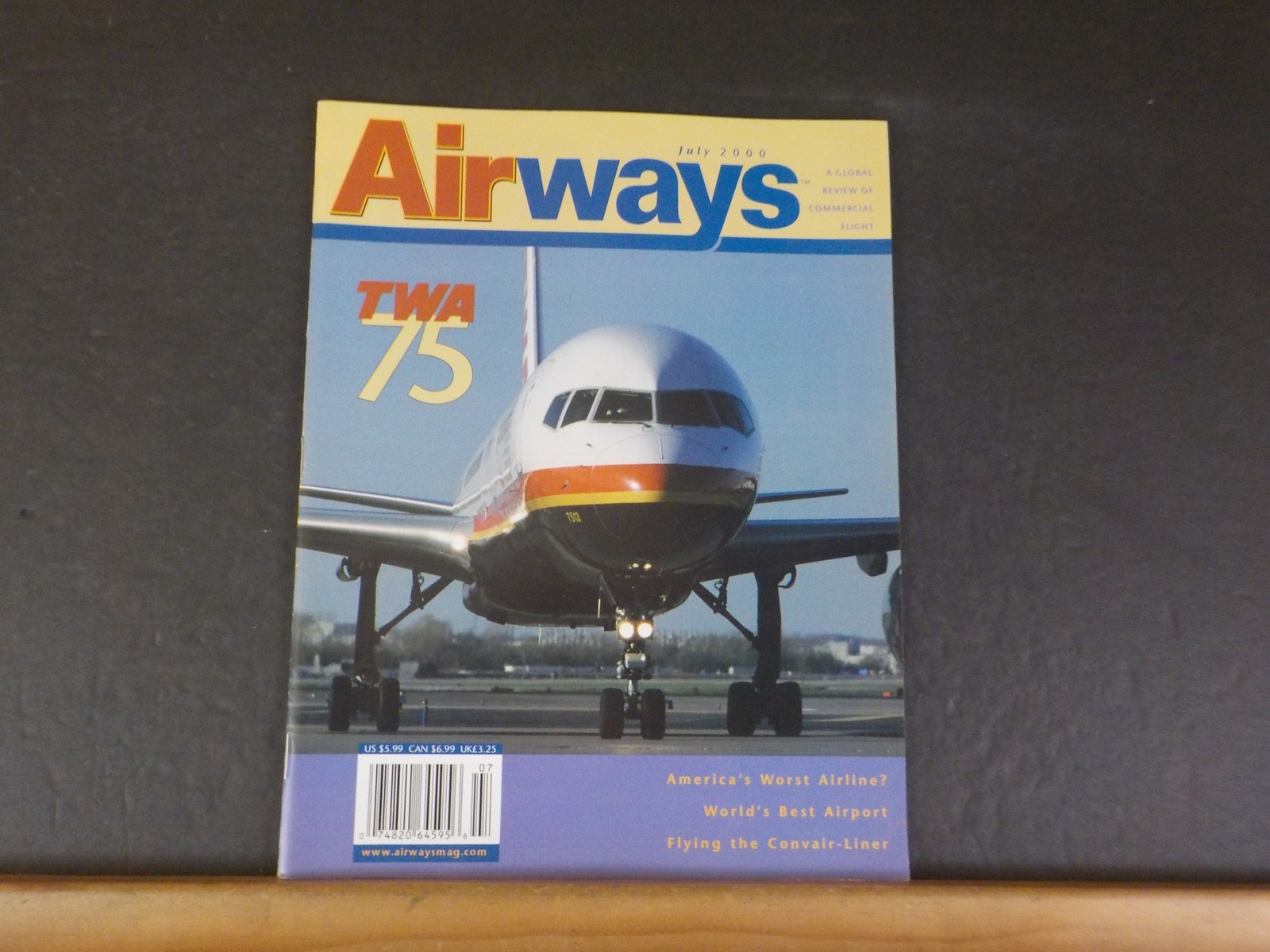 Airways Magazine 2000 July TWA 75 Convair-Liner