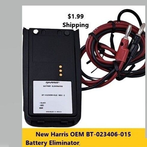 Harris BT-023406-015 OEM Battery Eliminator  XG75 P7300 P5500 P5400 P5300 XG25P