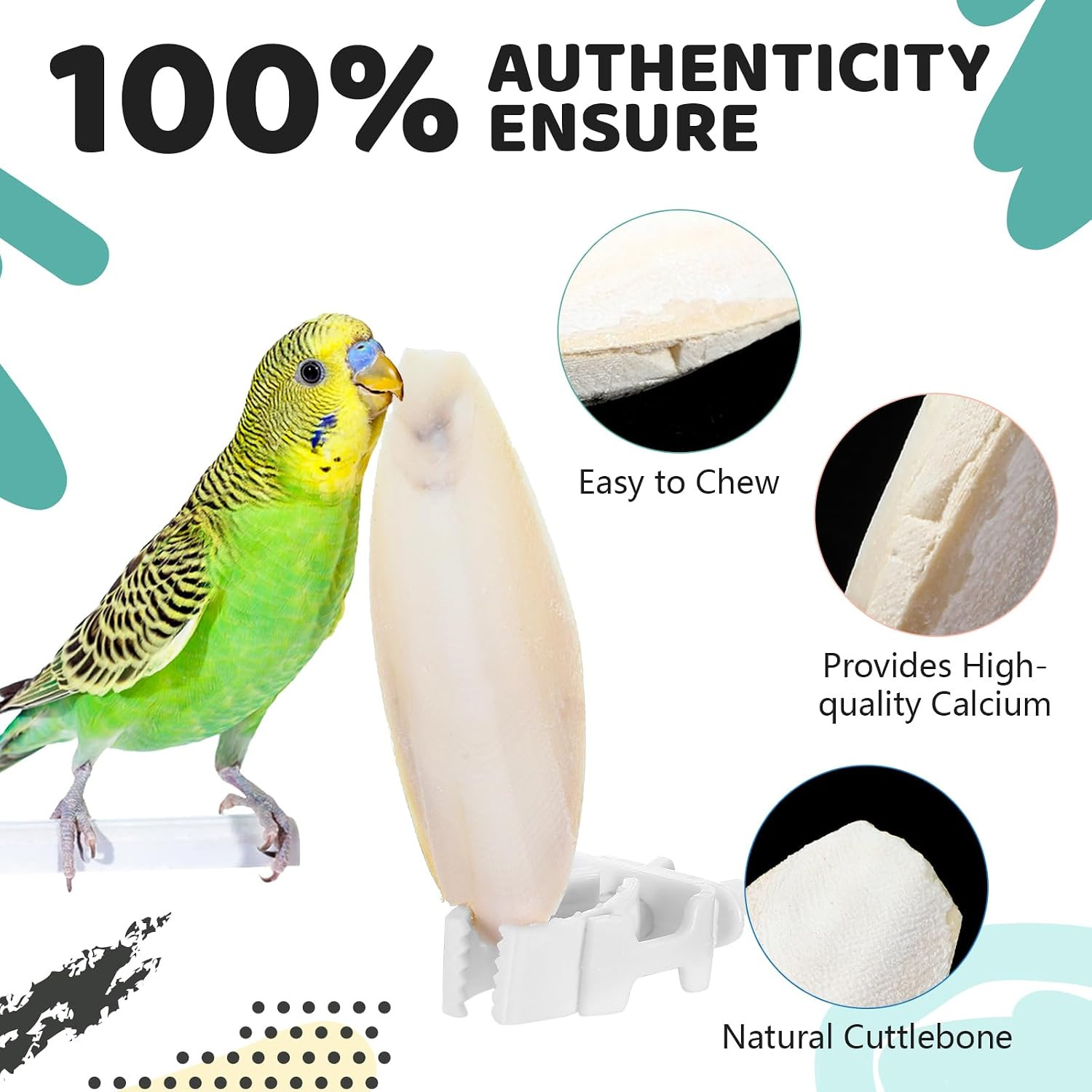 40 Pcs Cuddle Bone Cuttlefish Bone 3.0" to 3.5" Cuttlebone for Birds