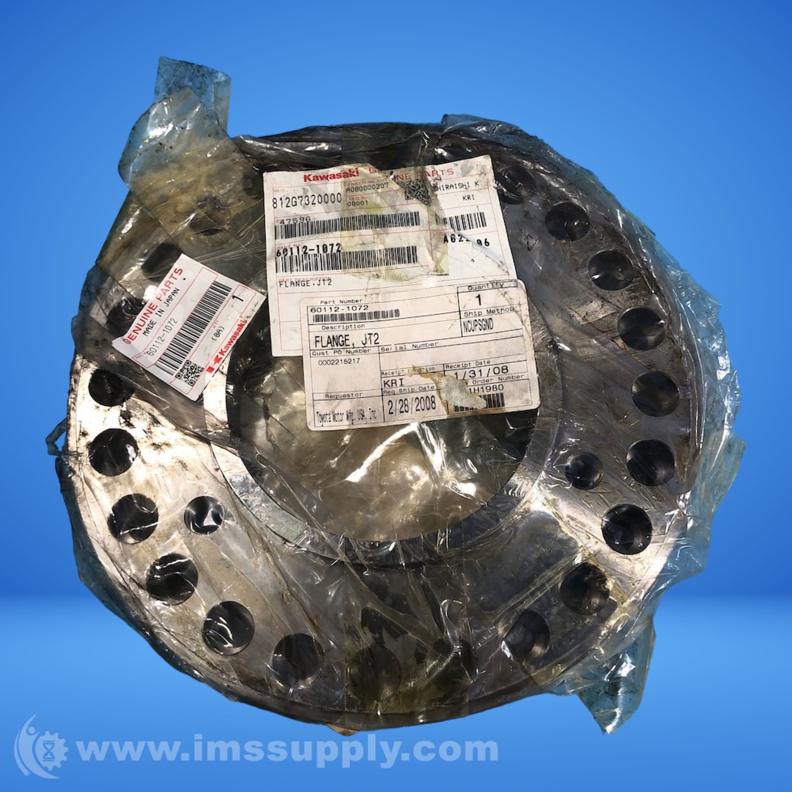 Kawasaki 60112-1072 Flange, JT2 FNOB