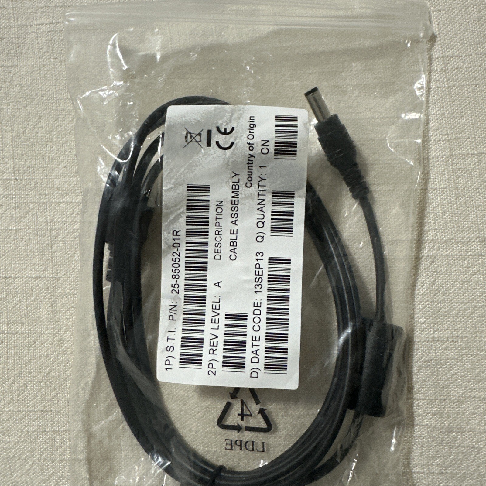 Cable Part Number: 25-85052-01R - New - Same Day Ship Free!!!