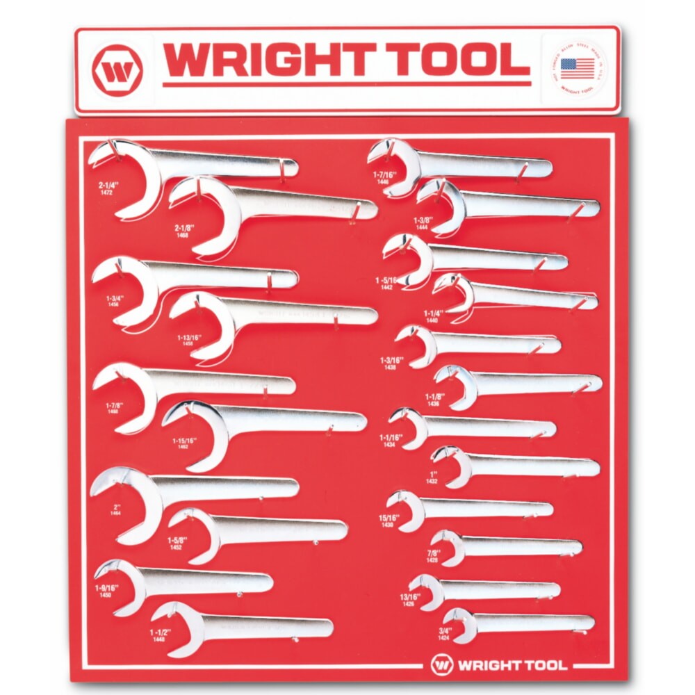 Wright Tool D943 Fractional 30° Angle Service Wrench Set 22-Pieces