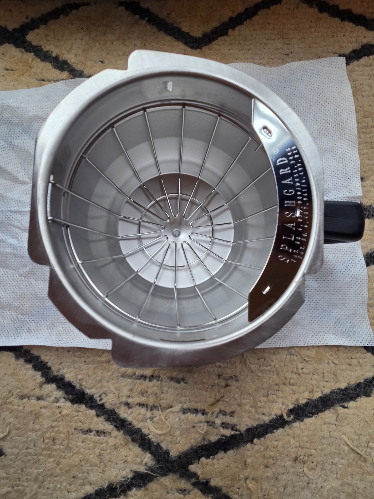 bunn gourmet brew funnel w/ wire insert and splash guard